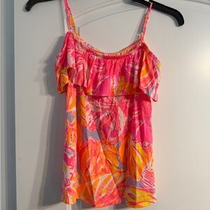 Lilly Pulitzer Pink and Orange Floral Top
